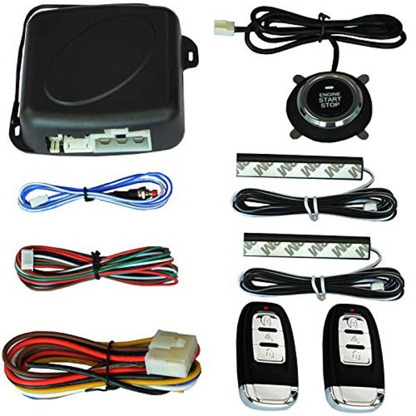 Passive Keyless Entry System PKE Engine Starter Push Button Vehicles Start Stop Kit Safe Lock