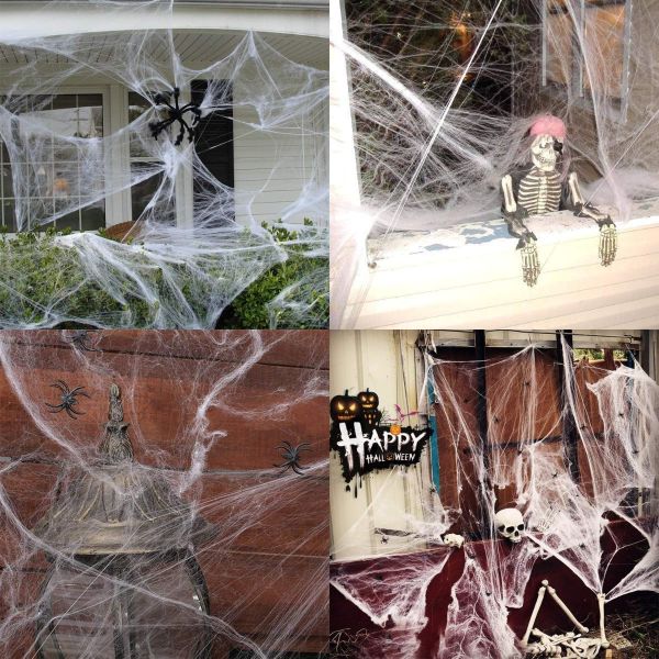 how to make halloween spider web decoration