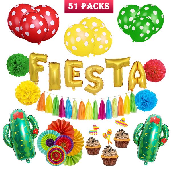 Fiesta party supplies mexican party decorations paper fans party ...