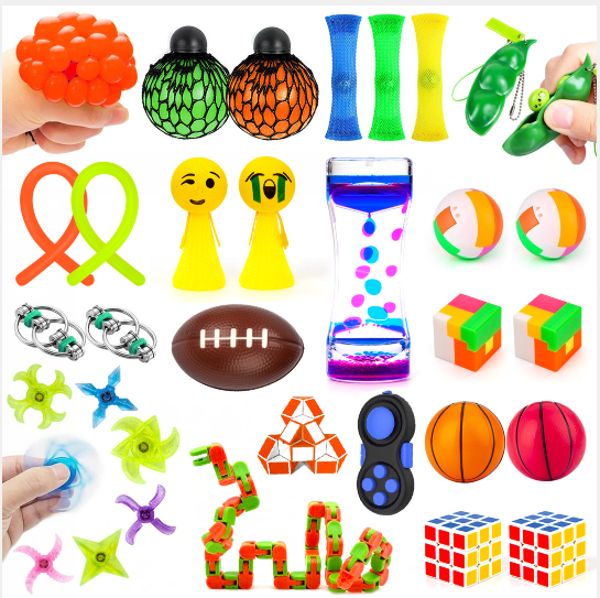 Sensory Fidget Toys Set 30PCS | Stress Relief Balls | Anti-Anxiety Tools