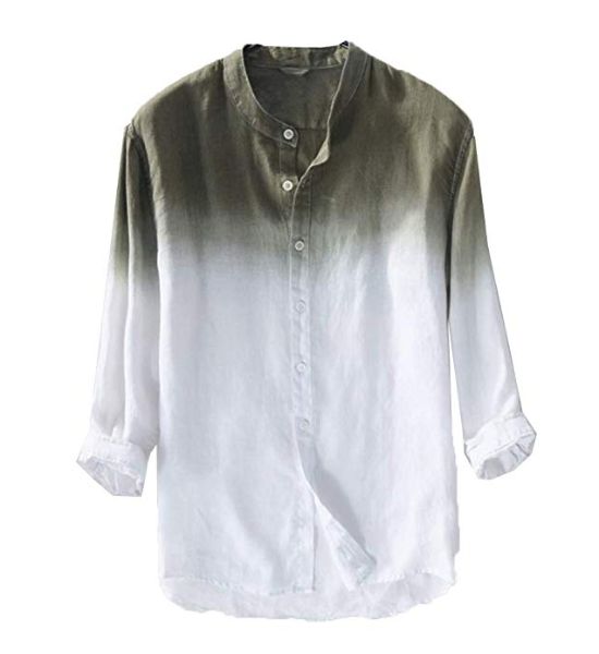 mens linen button down shirts