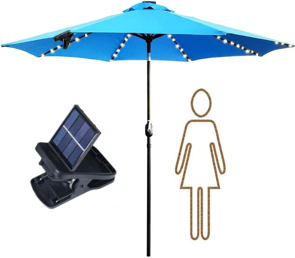 Patio Umbrella Lights Solar Powered String Lights With Clip Multi Mode 112led Outdoor Waterproof Umbrella Pole Solar Lights For Beach Deck Garden Camping Tents Savesoo Com