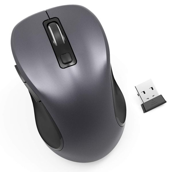 Wireless Mouse, 2.4G Wireless Optical Laptop Mouse with USB Nano ...