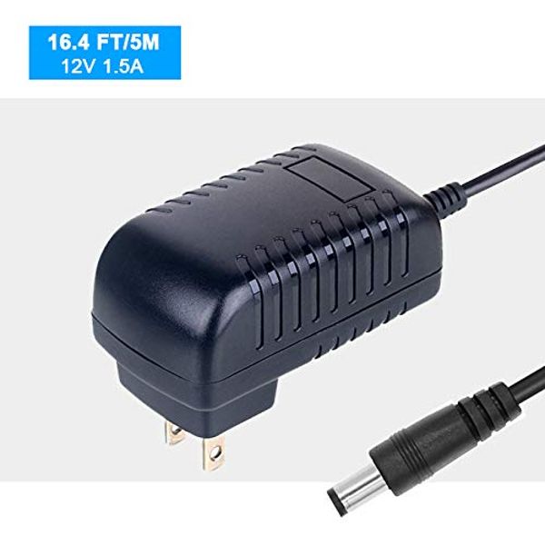 12 Volt 1.5A Power Adapter Supply AC to DC 2.1mm X 5.5mm Plug 12v 1.5