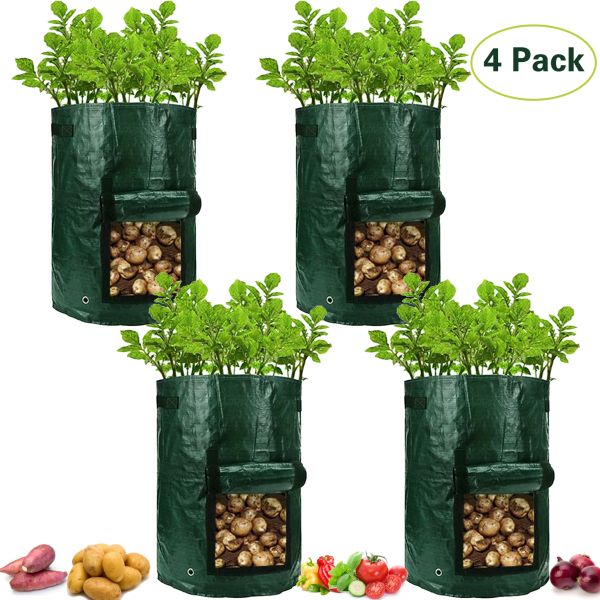Potato Grow Bags, 10 Gallon Plant Growing Bag for Vegetables, Tomato ...