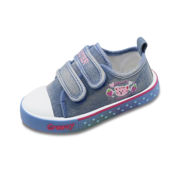 Toddler Girl Sneakers for Baby Girls Double Velcro Anti-Slip Sneakers ...