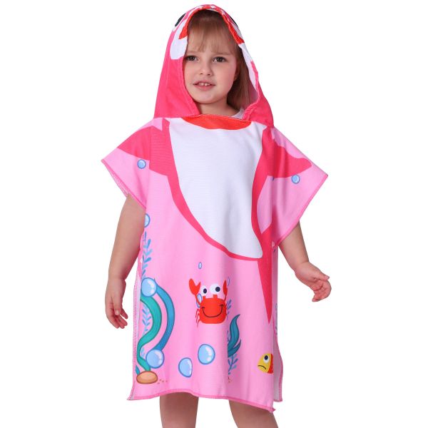 Agetp Kids Hooded Towel for Swimsuit Cover Up for Beach, Pool, Bath ...