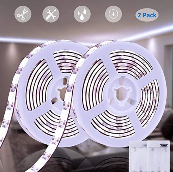 Battery Powered Led Strip Lights Dmeixs White Strip Lights Waterproof 6