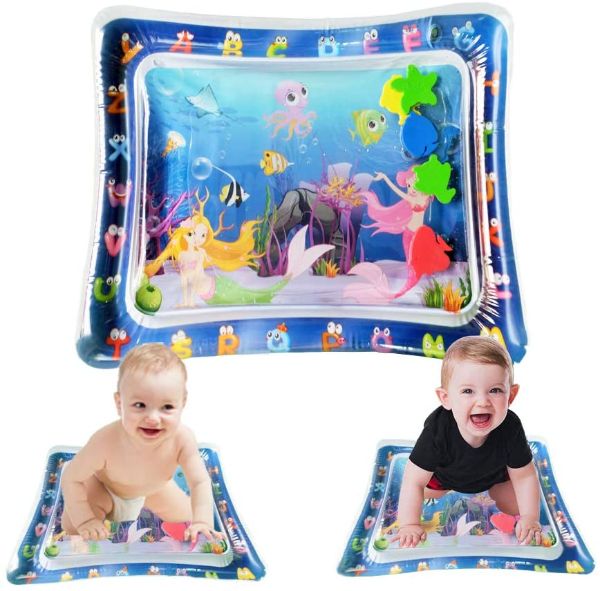 tummy time inflatable water mat