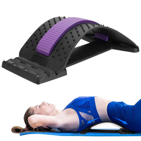 Back Stretcher Adjustable for Lumbar Pain Relief HONGJING Spine Deck for Back Stretching