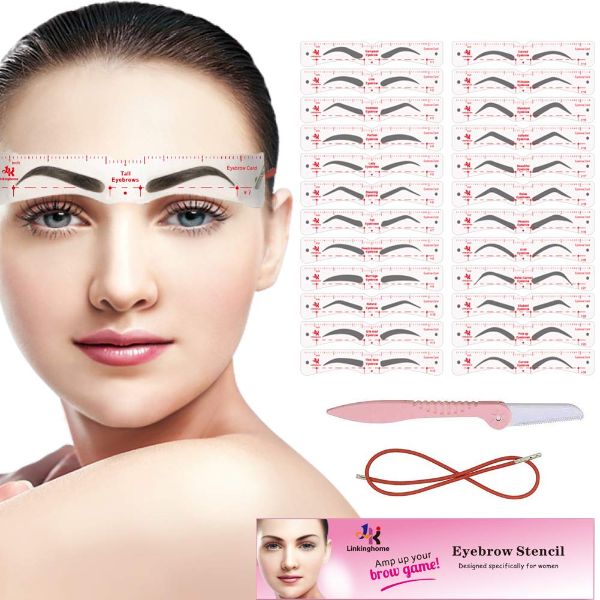 Eyebrow Stencil, 24 Eyebrow Shaper Kit,-savesoo.com