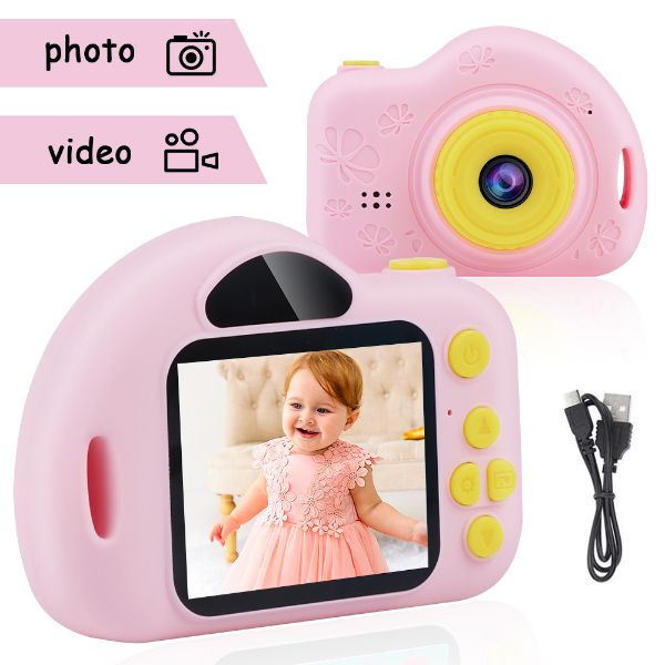 Kids Camera,Digital Video Camera for 3-10 Years Old Girls Boys,32GB SD ...