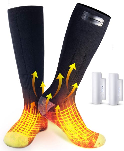 Heated Socks, Rechargeable Washable 3 Heating Settings Electric Heating ...